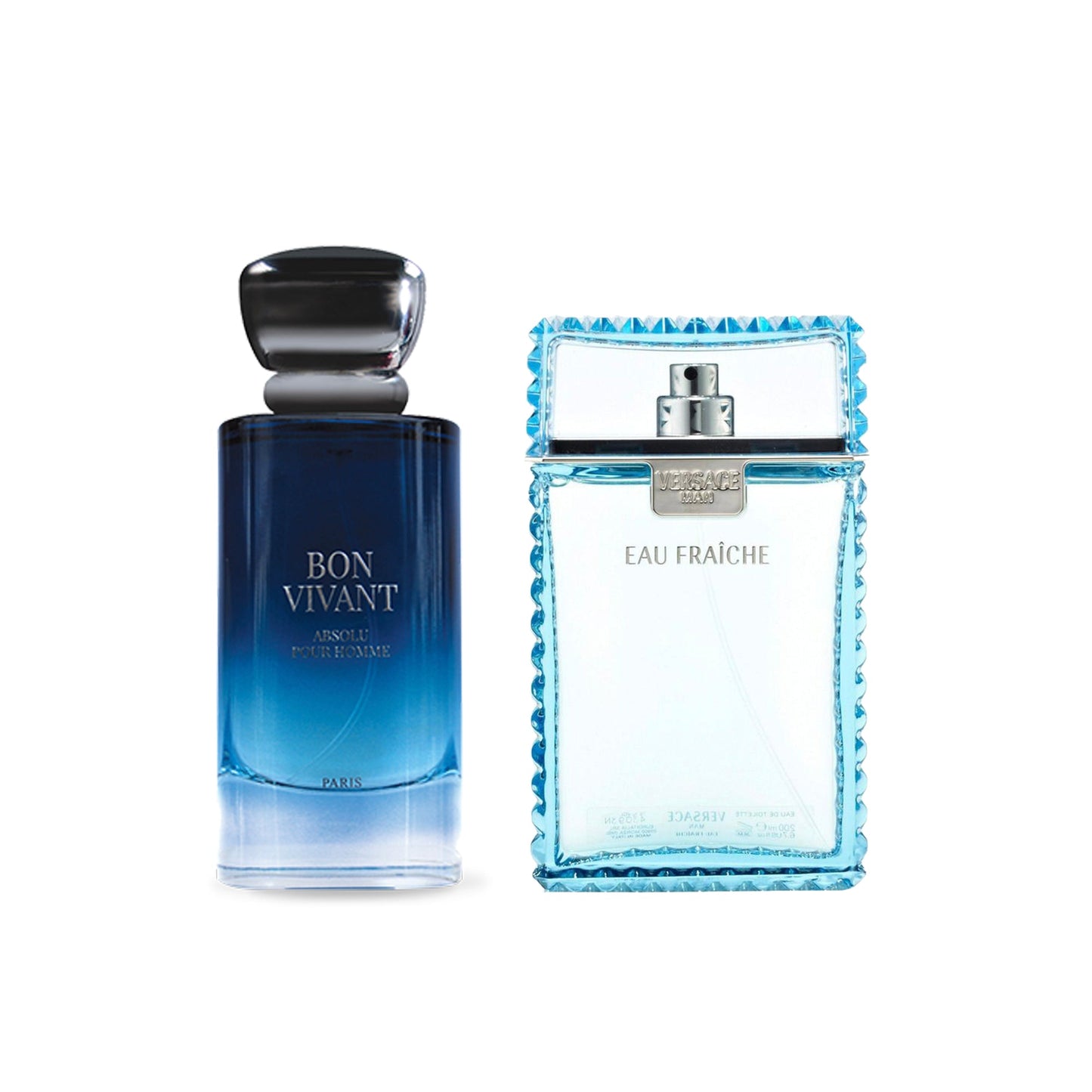 Absolu Pour Homme by Bon Vivant and Man Eau Fraiche by Versace