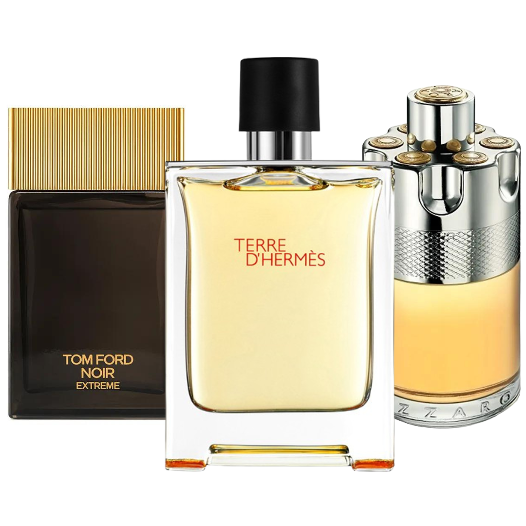 Terre d’Hermès, Azzaro Wanted, and Tom Ford Noir Extreme