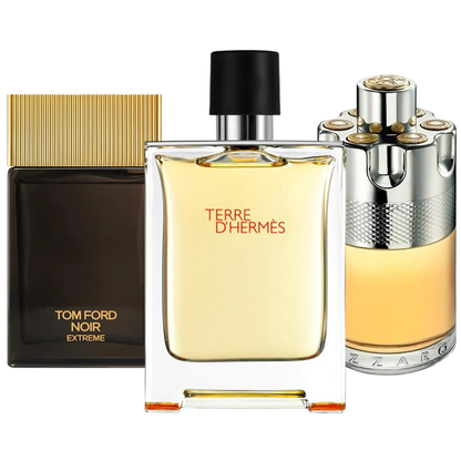 Terre d’Hermès, Azzaro Wanted, and Tom Ford Noir Extreme